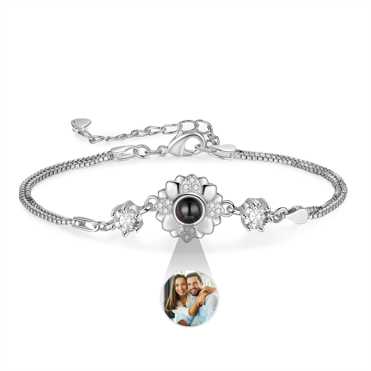 Personalised Projection Bracelet Custom Photo Bracelet Adjustable Bracelet Creative Gift for Her-Jessemade AU