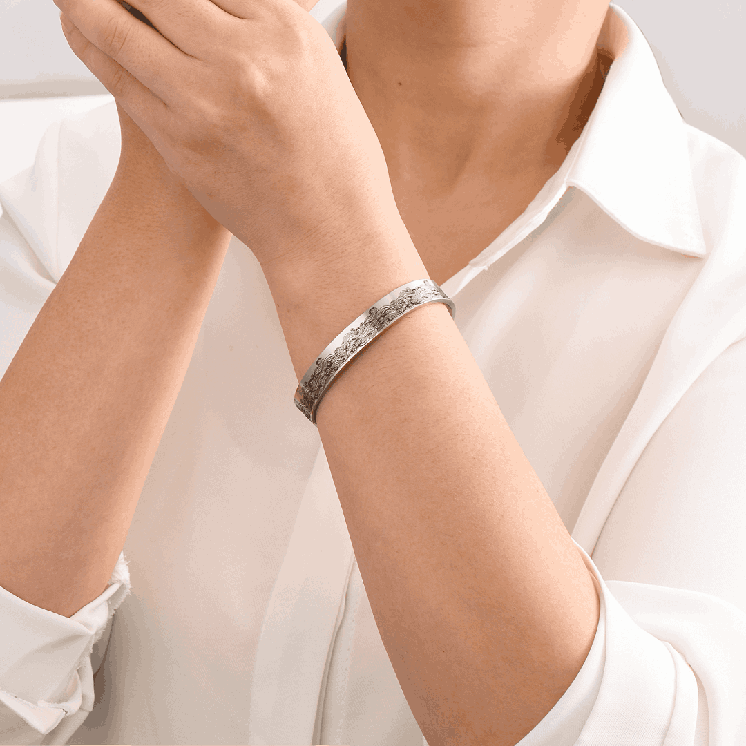 To My Daughter Cuff Bracelet "I Will Always Be With You"-Jessemade AU