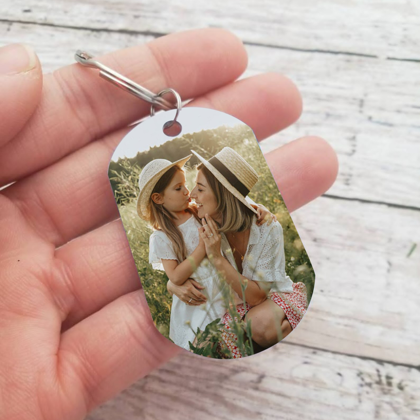 Personalised Photo & Name Keychain Gift for Grandma - I Am As Lucky As We Can Be Because The World's Best Nan Belongs To Me-Jessemade AU