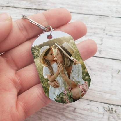 Personalised Photo & Name Keychain Gift for Grandma - I Am As Lucky As We Can Be Because The World's Best Nan Belongs To Me-Jessemade AU