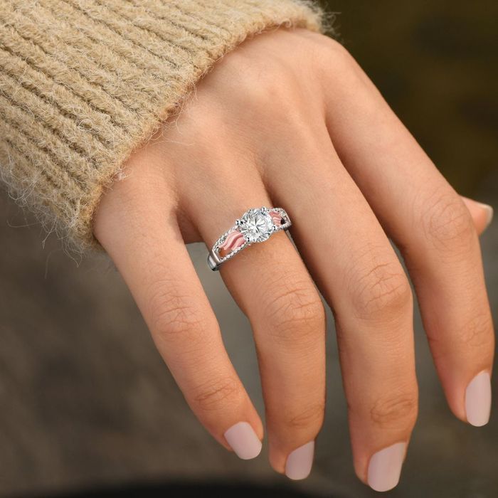 Personalised Circle Wings Memorial Ring - I Am Not A Widow. I'm A Wife To A Husband With Wings-Jessemade AU