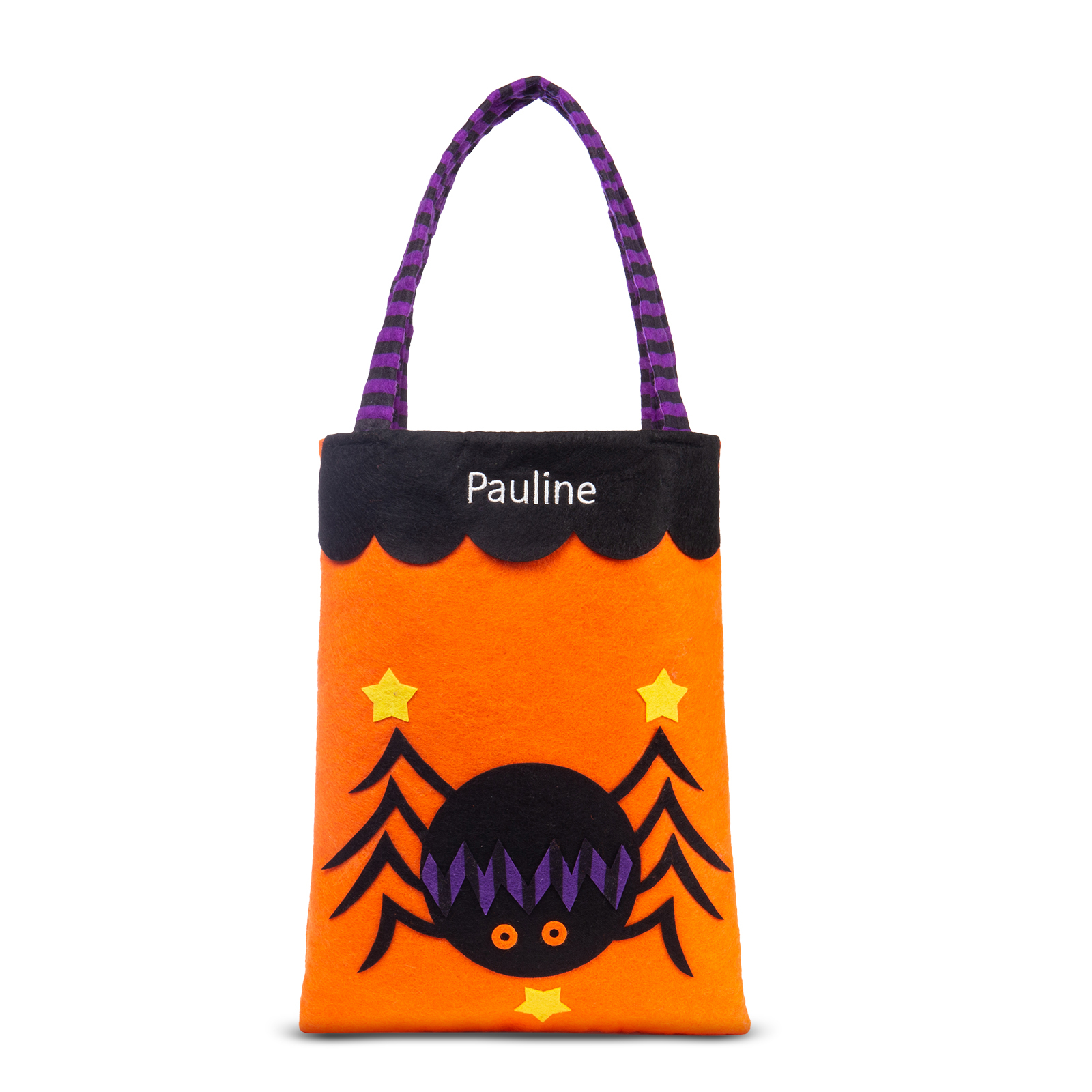 Personalised Halloween Tote Bags Custom 1 Name Tote Bag Halloween Candy Bag for Kids-Jessemade AU
