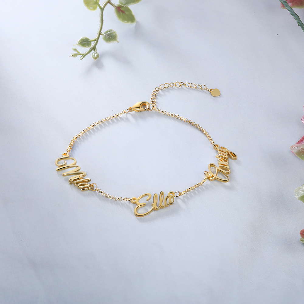Personalised Bracelet Custom 3 Names Bracelet Gift For Women-Jessemade AU