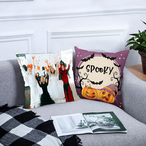 Halloween Gifts Pillowcase Personalised Photo Pumpkin Pillow Cover for Kids-Jessemade AU