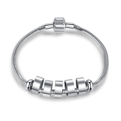 Personalised Men's 5 names Bracelet For Dad-Jessemade AU