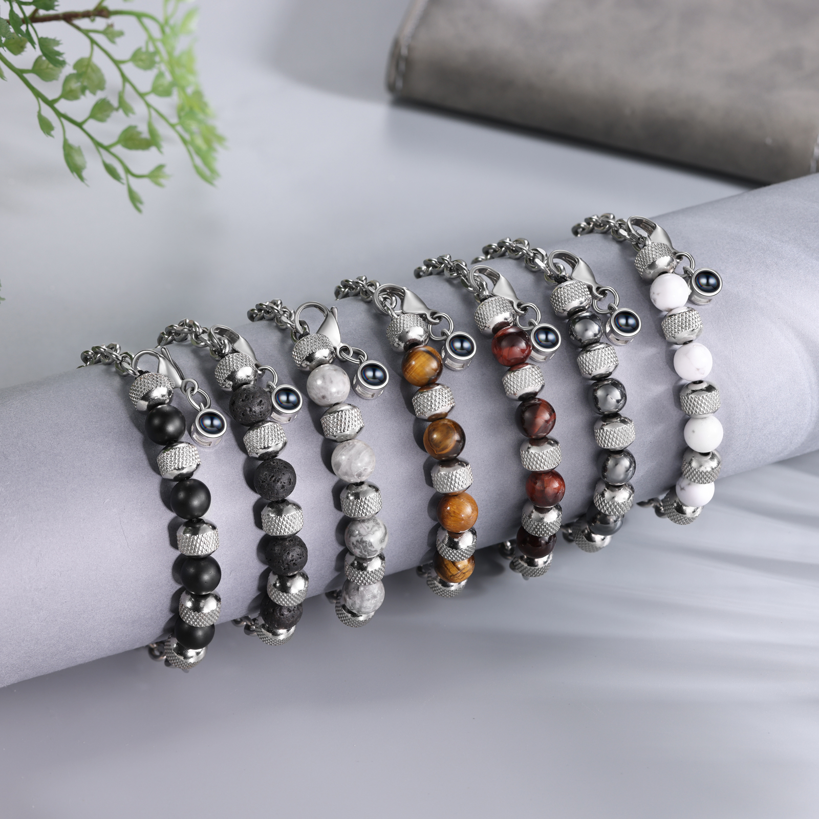 Personalised Projection Bracelet Custom Photo Bracelets Stainless Steel Adjustable Bracelet Creative Gift for Women/Girls-Jessemade AU