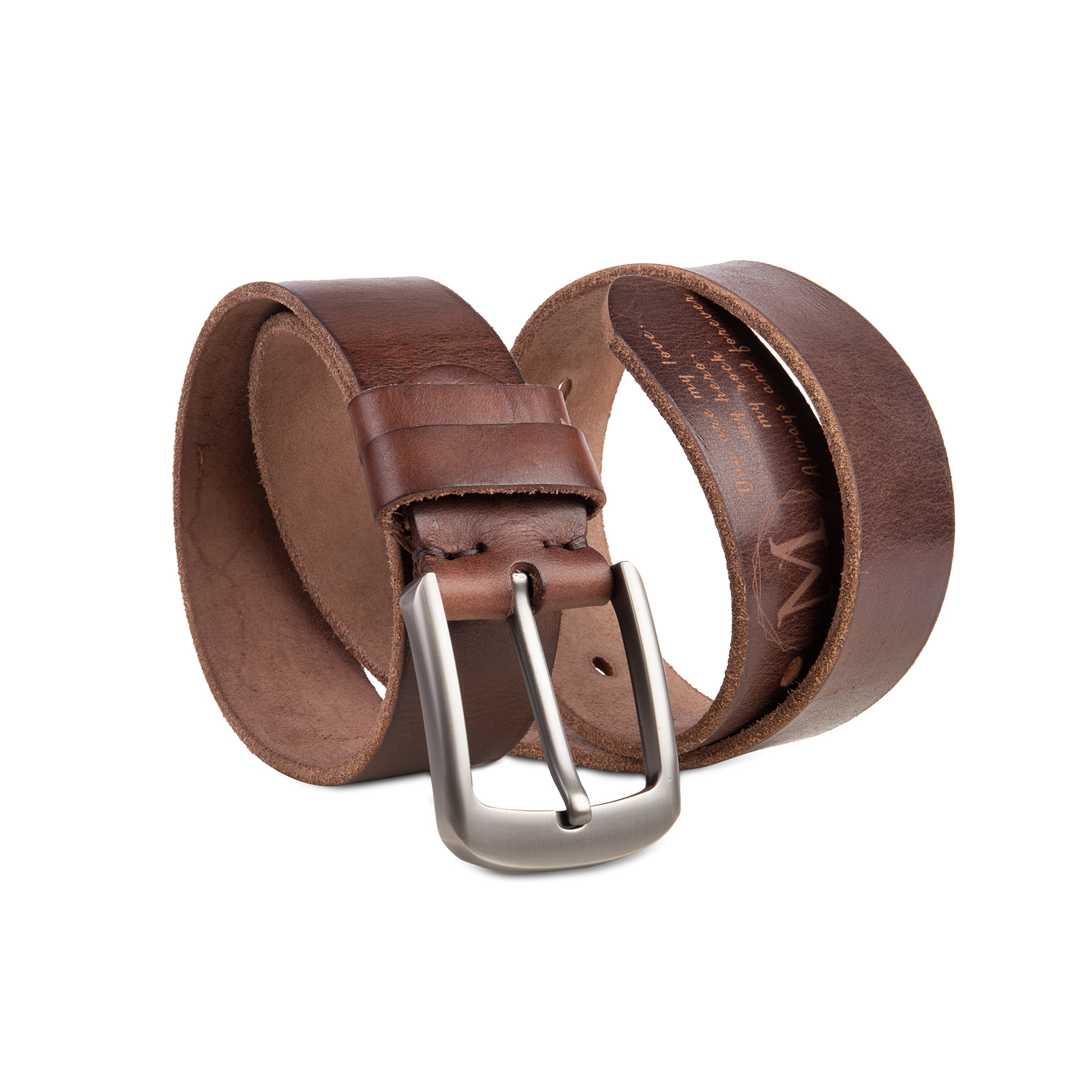 Personalised Genuine Leather Belt Engraved Names Men's Belt for Him-Jessemade AU