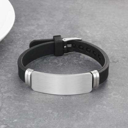 Fashion Personalised  Jewelry Custom Name Men's Bracelets Gift for Dad-Jessemade AU