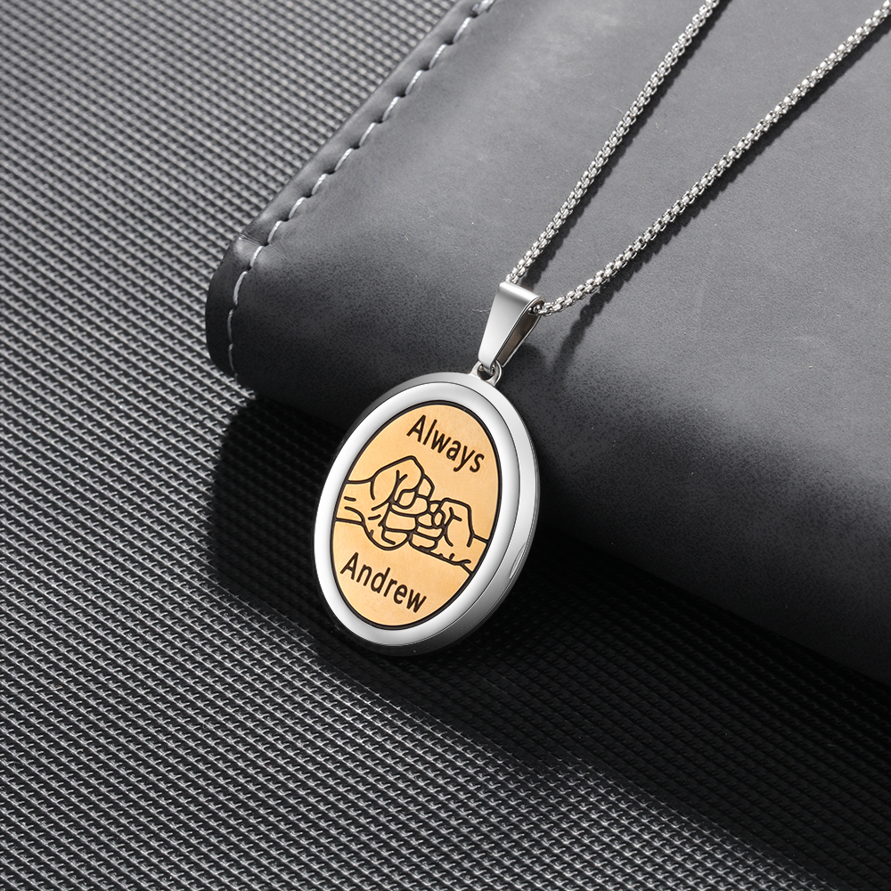 Personalised Men's Necklace For Dad-Jessemade AU