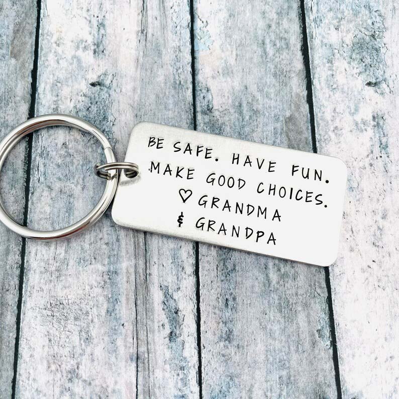 Be Safe Have Fun Make Good Choice Keychain New Drive Gifts for Kids-Jessemade AU
