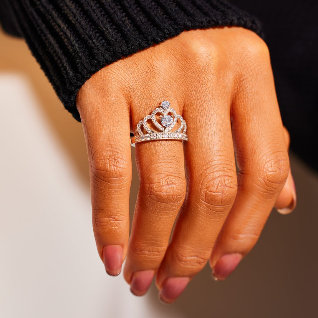 Dad To Daughter, No matter how much you grow up, Princess Crown Ring With Card, Gifts For Her-Jessemade AU