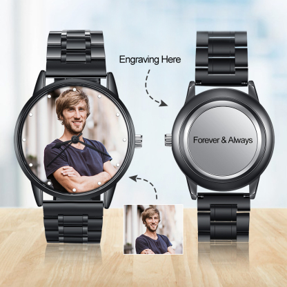 Personalised Photo Watch Custom Picture Watch Gifts For Father-Jessemade AU