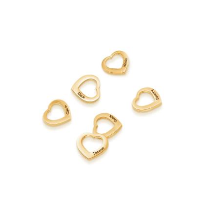 Engraved Heart Charm for Bangle Bracelet-Jessemade AU