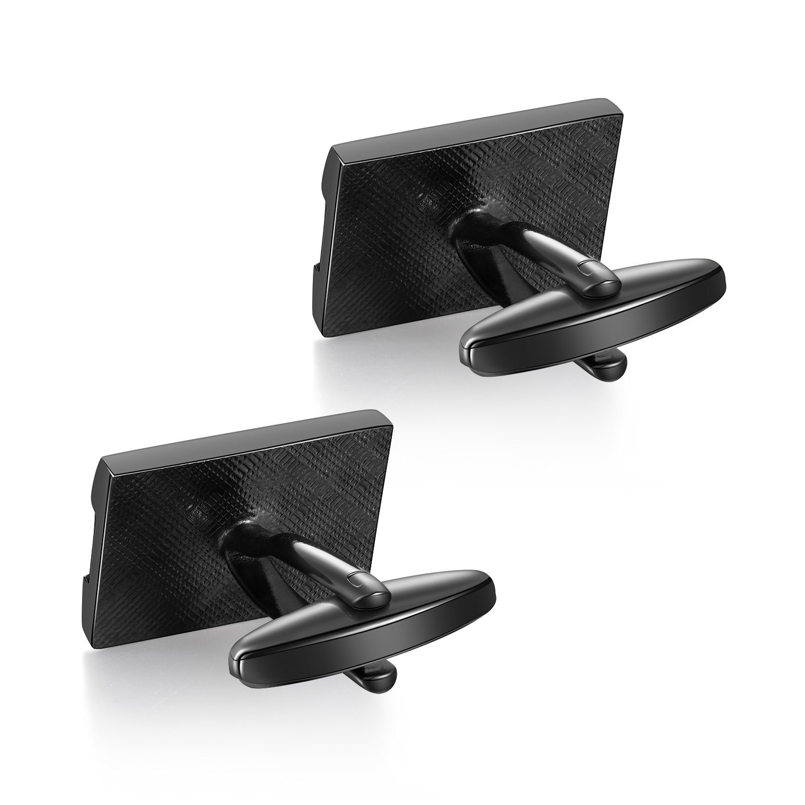 Personalised Men's Cufflinks Custom 2 Names Engraved 2 Dates Metal Cufflinks Wedding Gift for Him-Jessemade AU