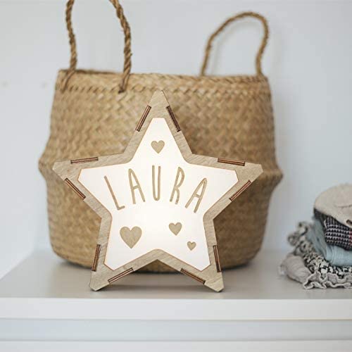 Custom Name Kawaii Star Night Light Home Decoration-Jessemade AU