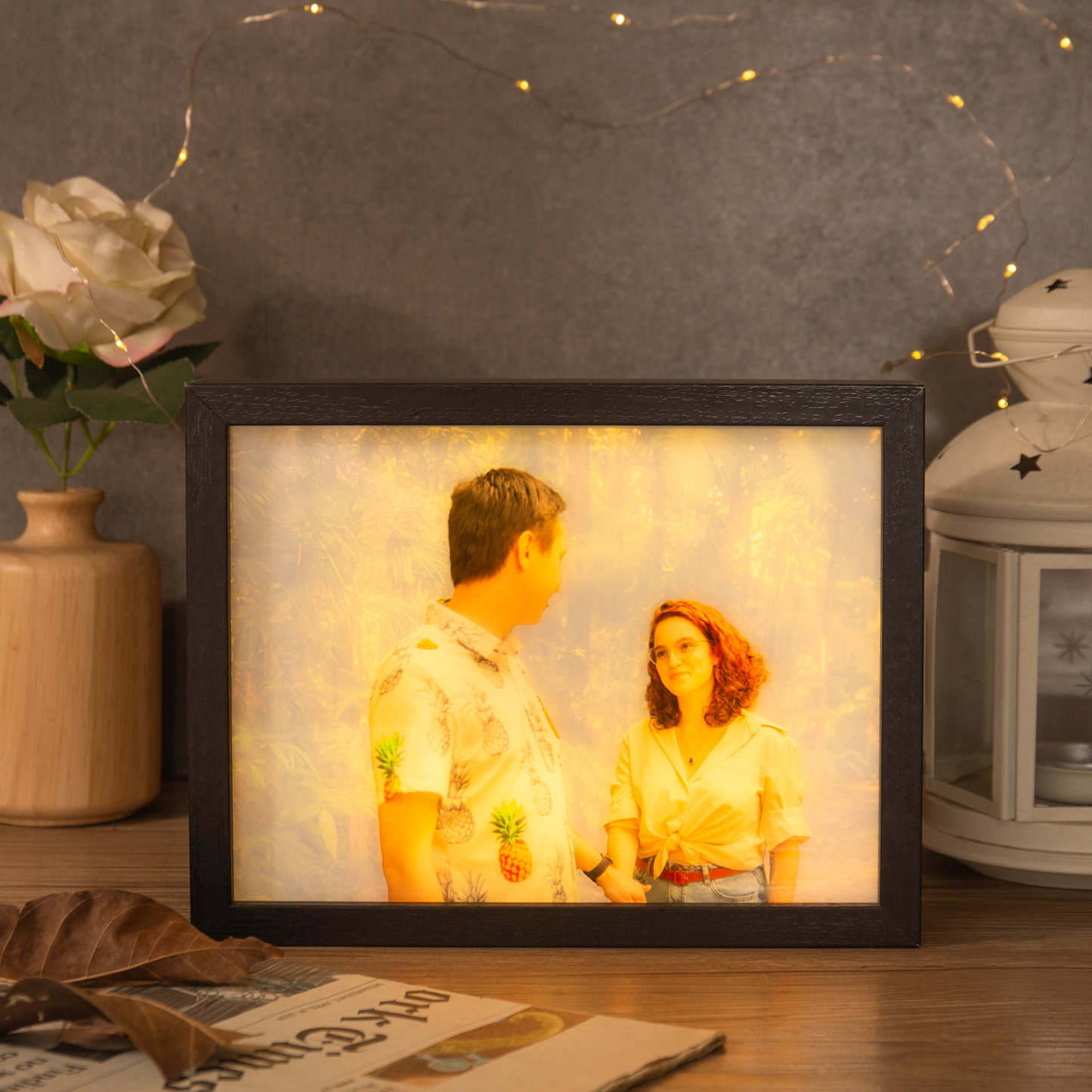 Personalised Photo Frame Night Light Changeable Colour Lamp Home Decor Personalised Gifts for Family Friends-Jessemade AU