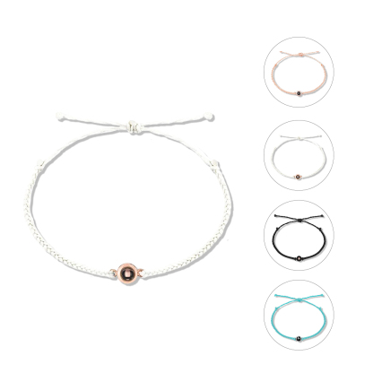 Personalised Projection Bracelet Love Style Photo Bracelet Rope Bracelet Gifts for Couple-Jessemade AU