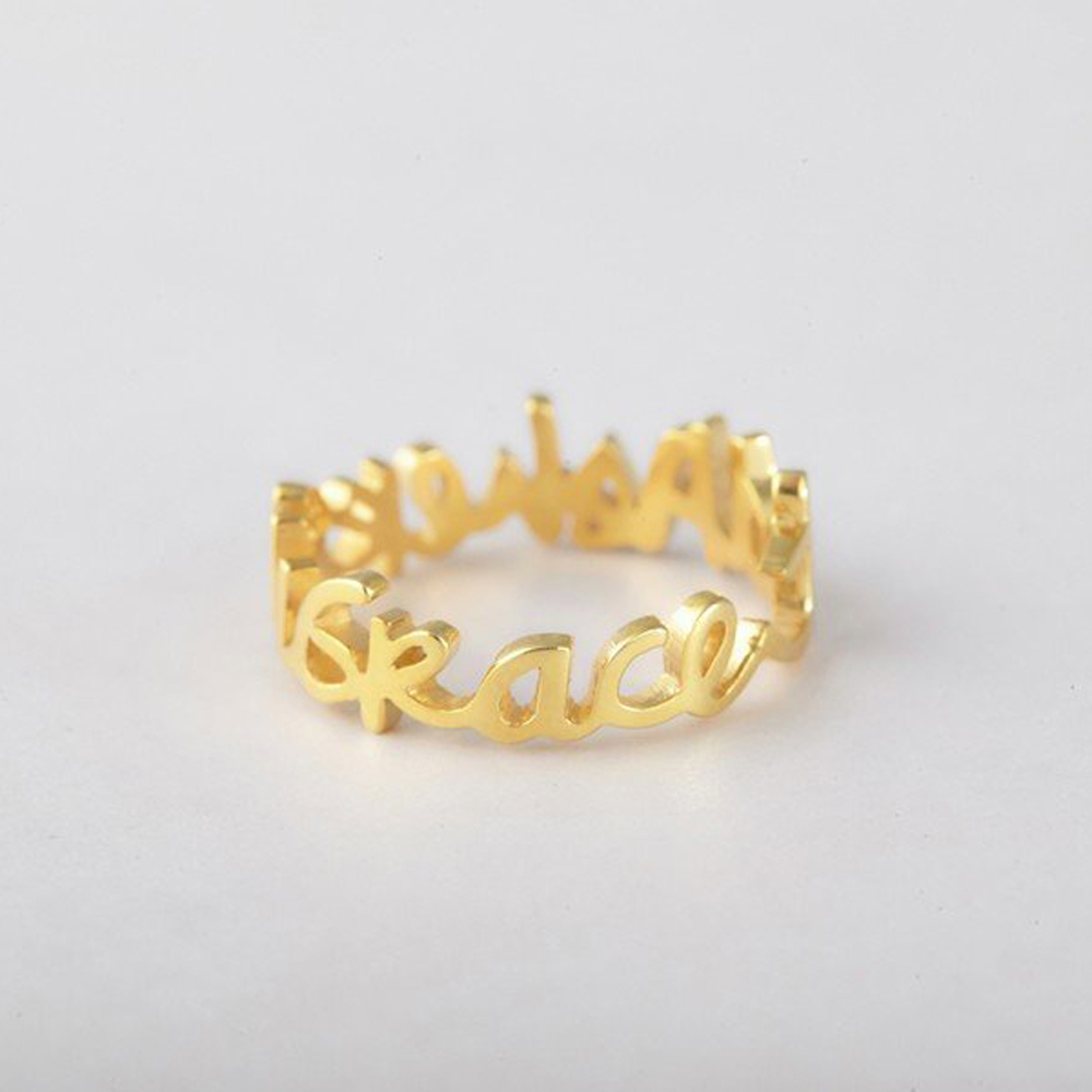 Personalised Name Ring Custom 2 Names Ring Gifts For Her-Jessemade AU