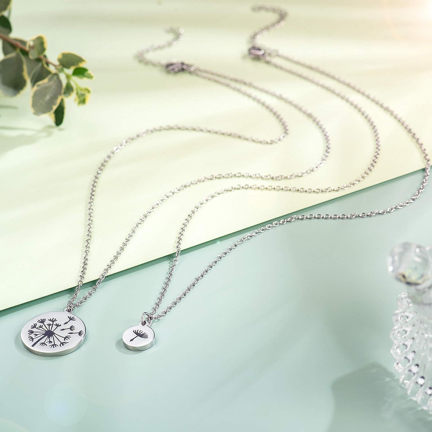 Dandelion Necklaces Unique Mother Daughter Necklace Back To School Gifts for Children-Jessemade AU