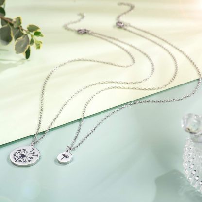 Dandelion Necklaces Unique Mother Daughter Necklace Back To School Gifts for Children-Jessemade AU