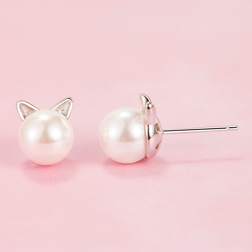 Women's Earrings Cute Cat Earrings Birthday Valentine's Day Gifts for Her-Jessemade AU