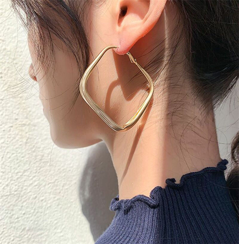 Heart Earrings Circle Earrings Square Earrings Birthday Gifts For Her-Jessemade AU