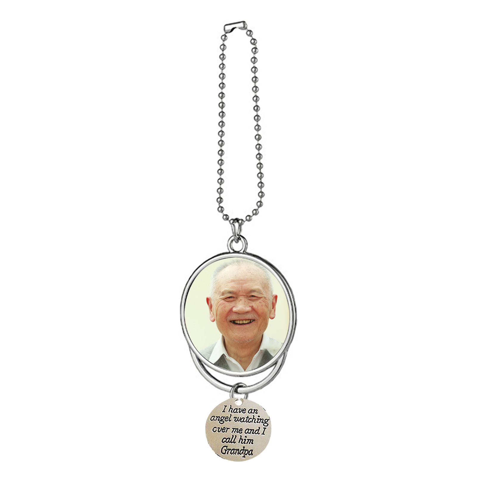Personalised Photo Ornament I Have an Angel Watching Over Me Car Hanging Gifts-Jessemade AU