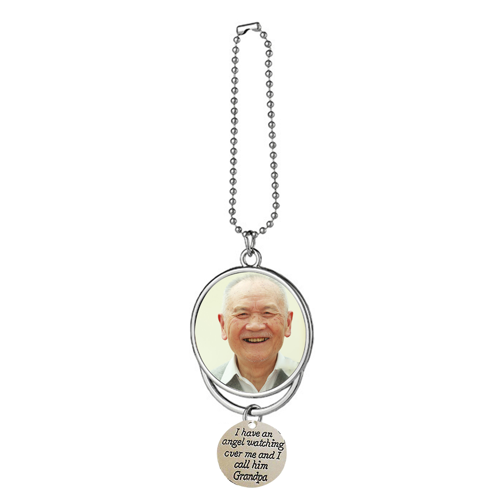Personalised Photo Ornament I Have an Angel Watching Over Me Car Hanging Gifts-Jessemade AU