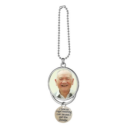 Personalised Photo Ornament I Have an Angel Watching Over Me Car Hanging Gifts-Jessemade AU