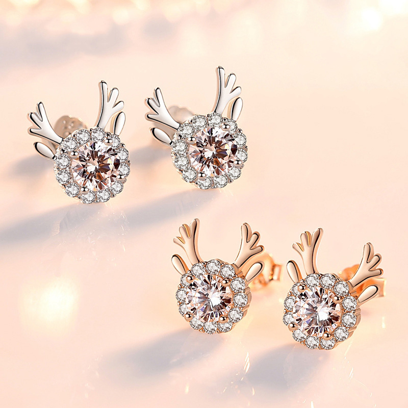 Women's Earrings Elk Earrings Birthday Valentine's Day Gifts for Her-Jessemade AU