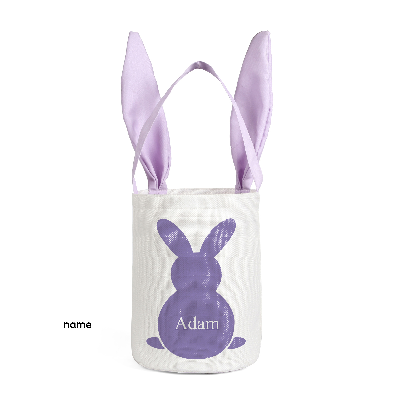 Bunny Tote Bag Personalised Name Bucket Bag Bunny Basket Easter Gifts-Jessemade AU
