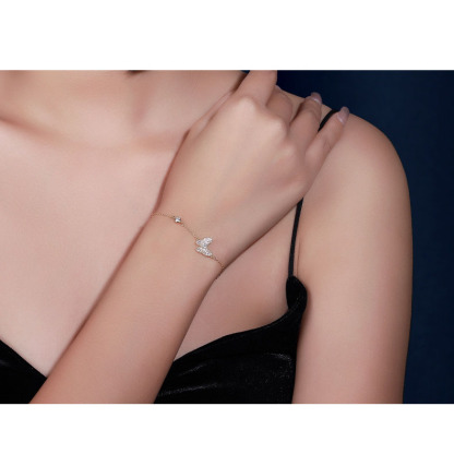 Personalised Wedding Jewelry Set Butterfly Necklace Bracelet Earrings Rings For Best Friends For Mom-Jessemade AU