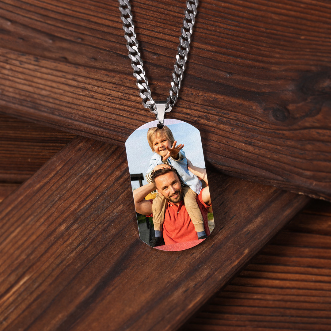 Personalised Photo Necklace Customised Cuba's Necklace Gifts For Him-Jessemade AU