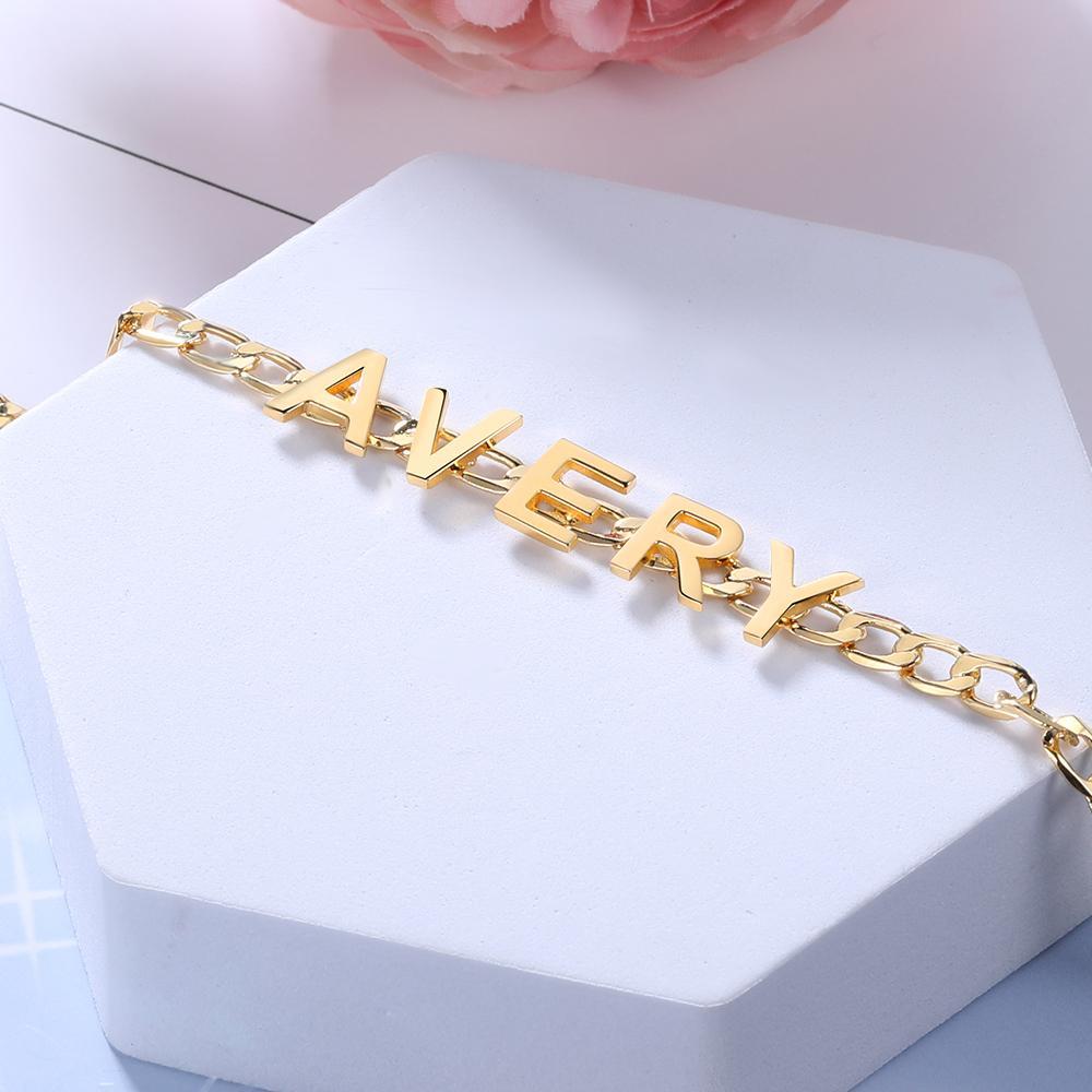 Personalised Bracelet Custom 1 Name Bracelet Gift For Women-Jessemade AU
