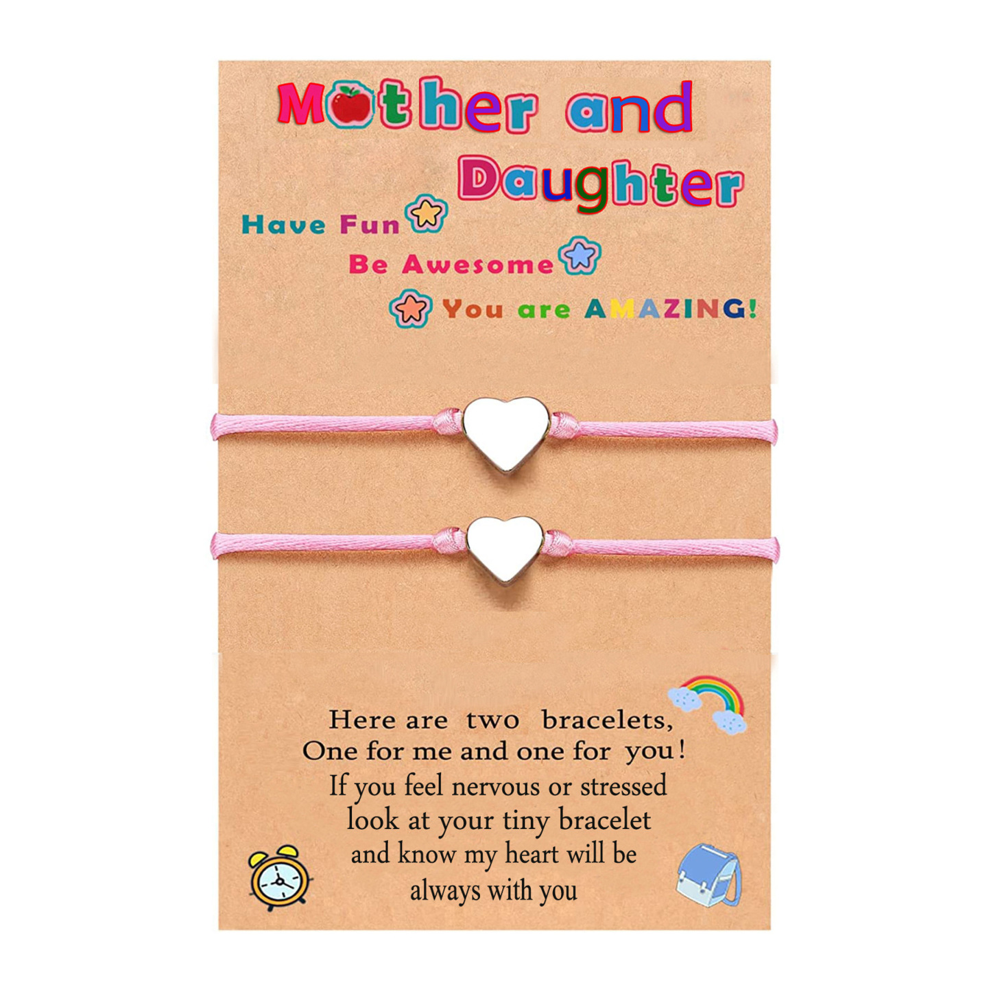 Women Bracelet Dainty Teen Heart Bracelet Back To School Adjustable Bracelet for Girls-Jessemade AU