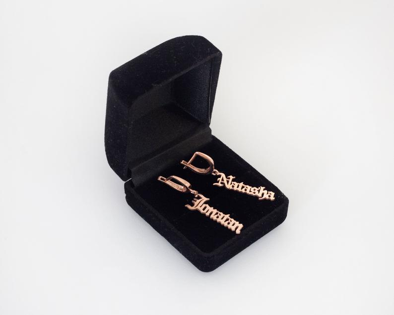 Personalised Name Earring Custom Name Earrings Gifts for Her-Jessemade AU