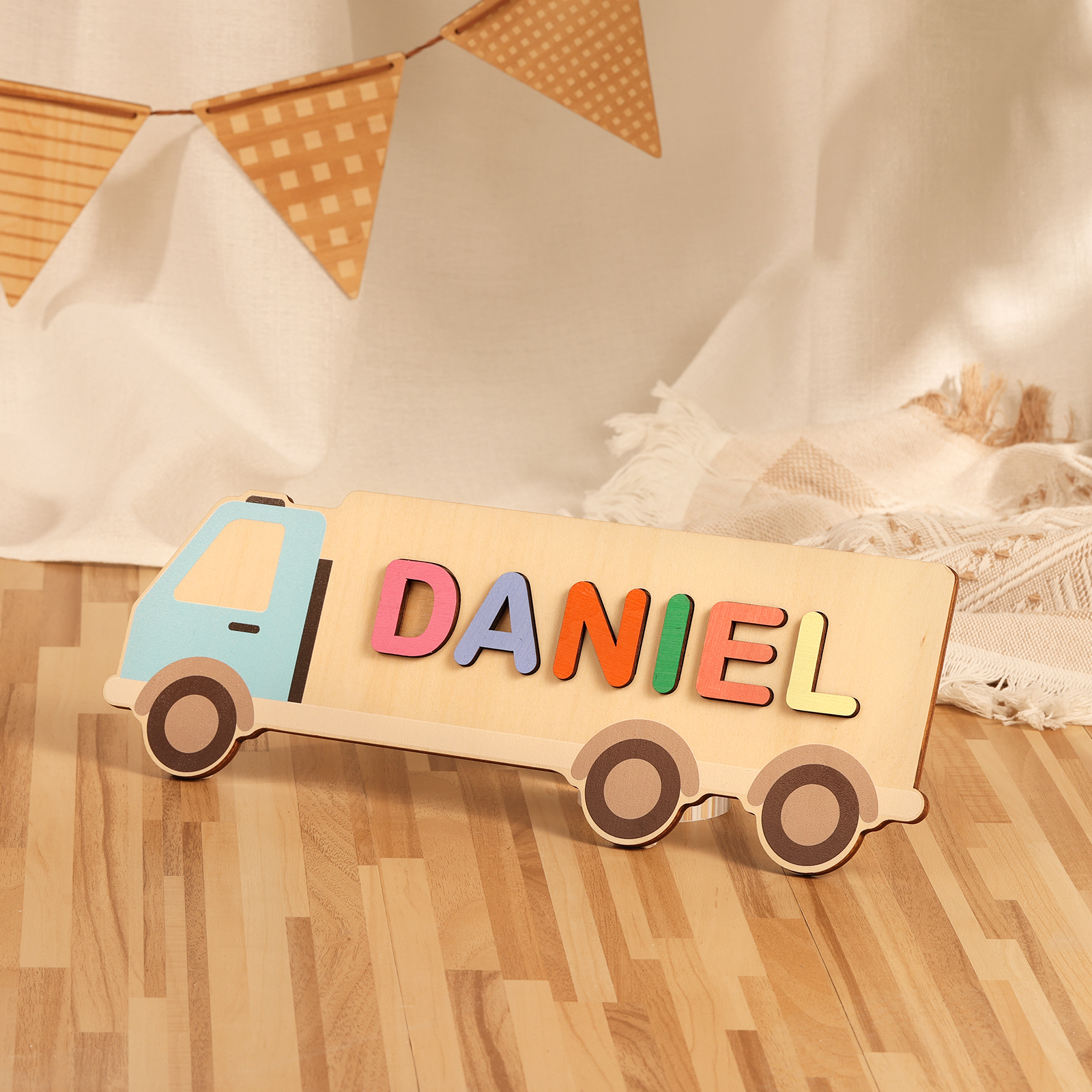 Customised Kid's Wooden Name Puzzle Toy for Toddlers Early Learning Child Toy-Jessemade AU
