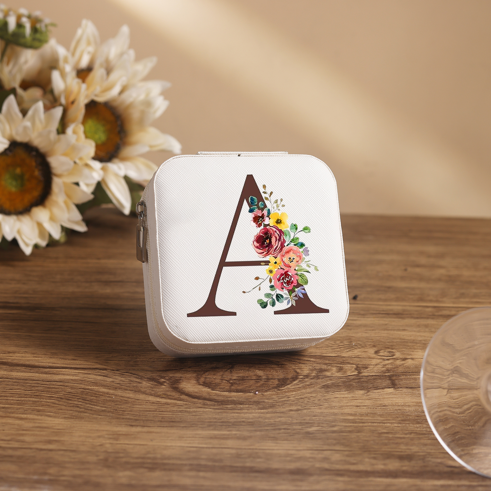 Custom Letter Jewelry Gift Box Personalised Travel Jewelry Box Gift for Women Girls-Jessemade AU