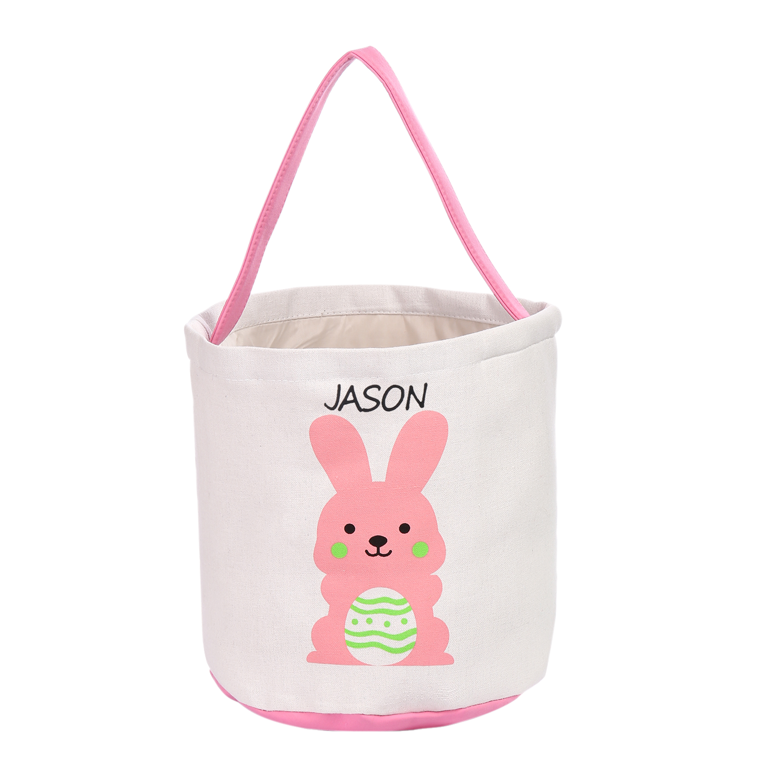Personalised Bunny Tote Bag Custom Name Bunny Bucket Bag Easter Gifts-Jessemade AU