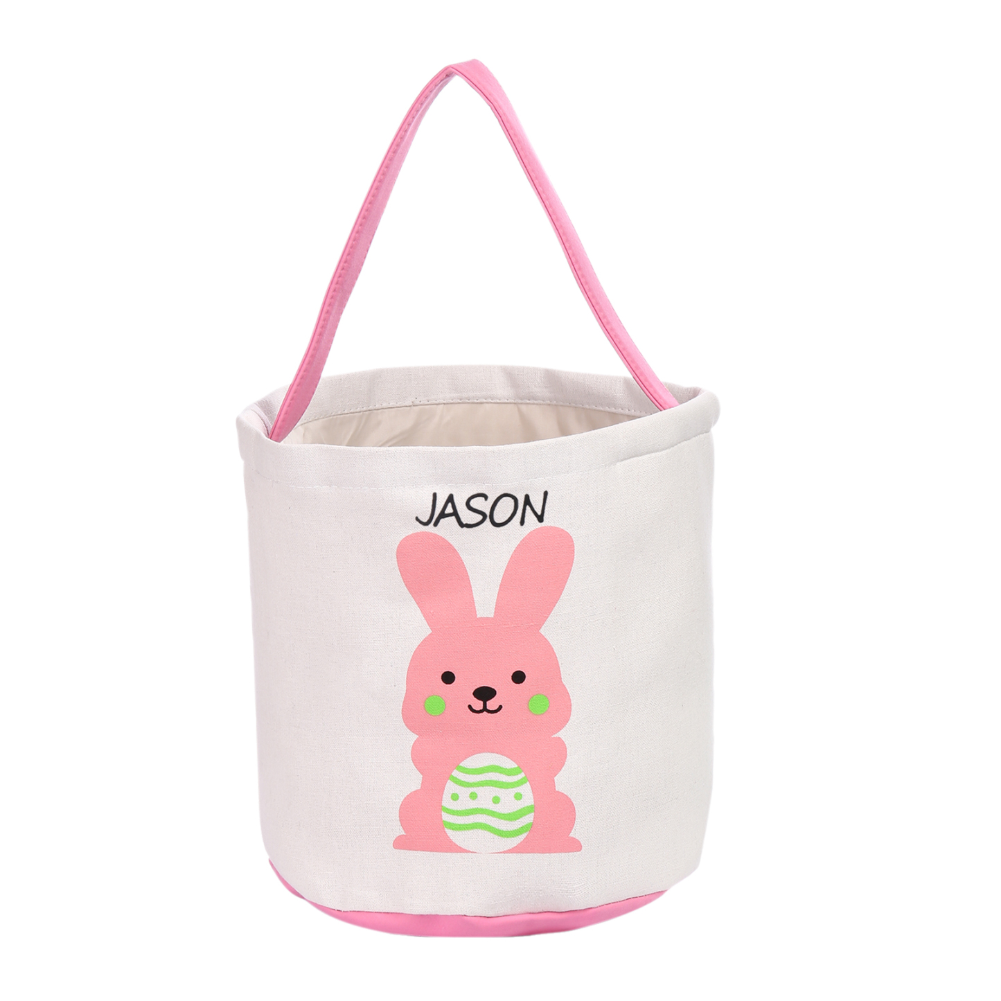 Personalised Bunny Tote Bag Custom Name Bunny Bucket Bag Easter Gifts-Jessemade AU