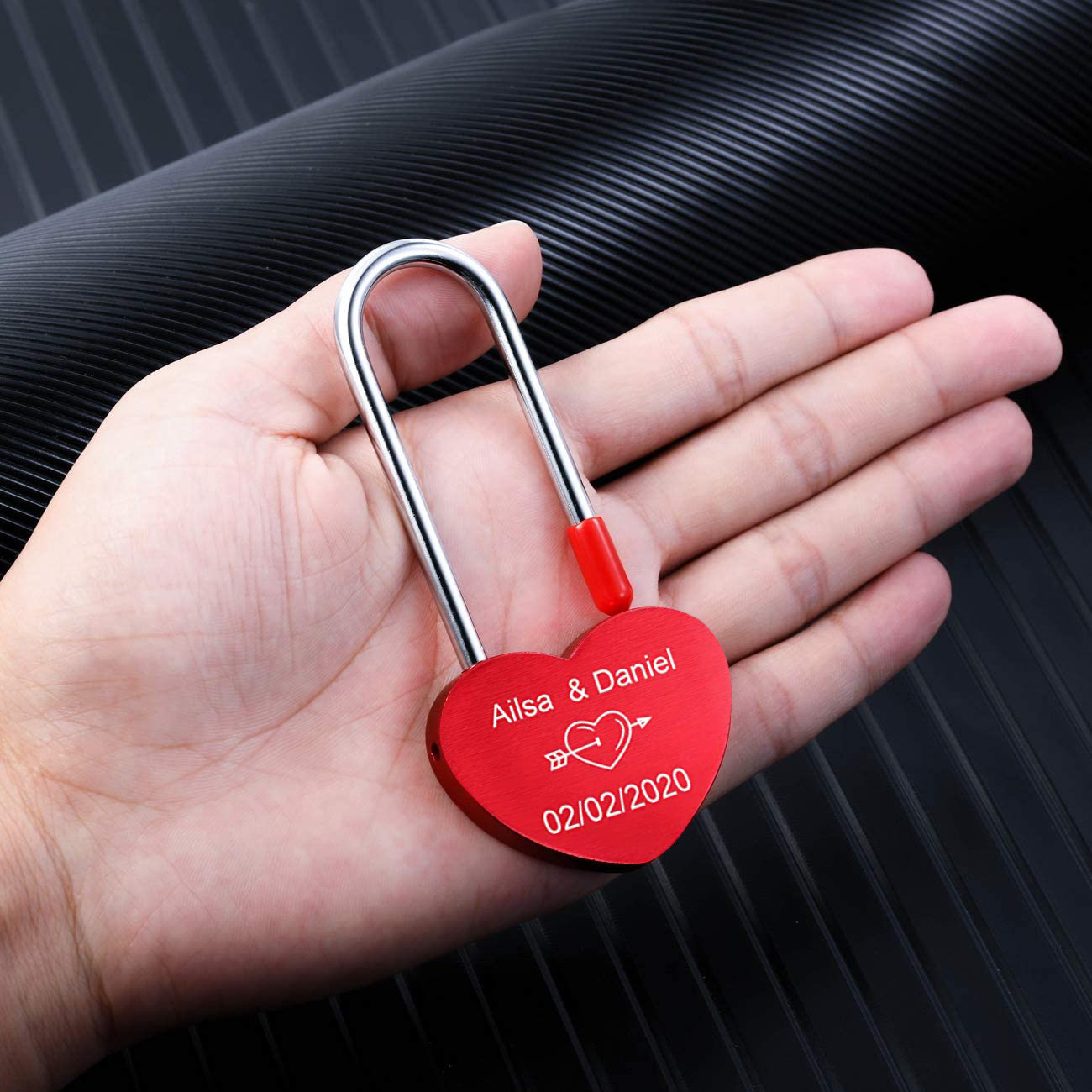 Personalised Love Lock Engraved Love Lock Custom Names Padlocks Gifts For Couple-Jessemade AU