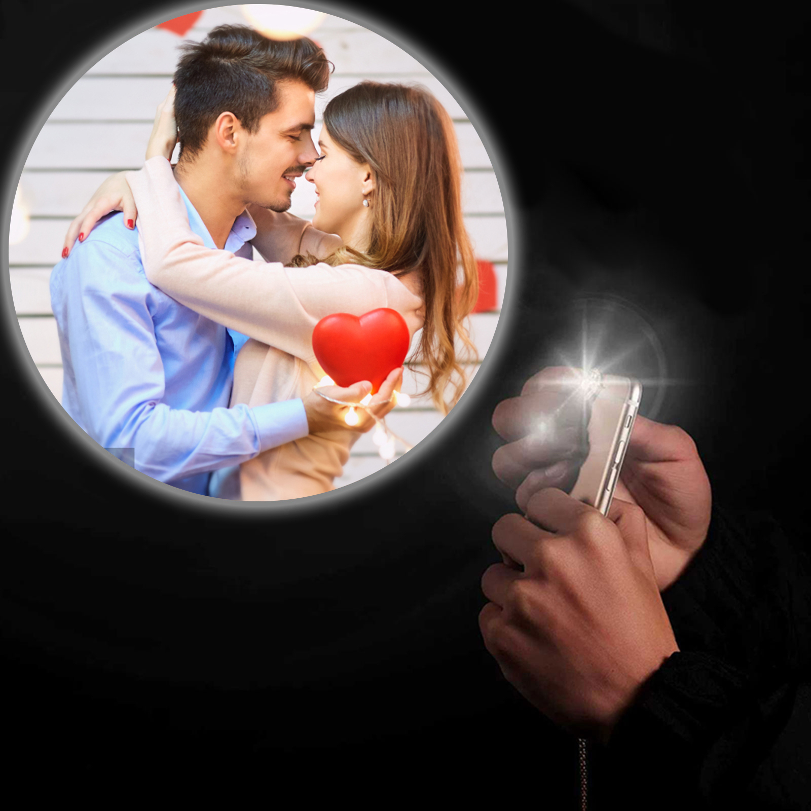 Personalised Magnetic Projection Bracelet Custom Photo Heart Couple Bracelet Creative Gift for Her-Jessemade AU