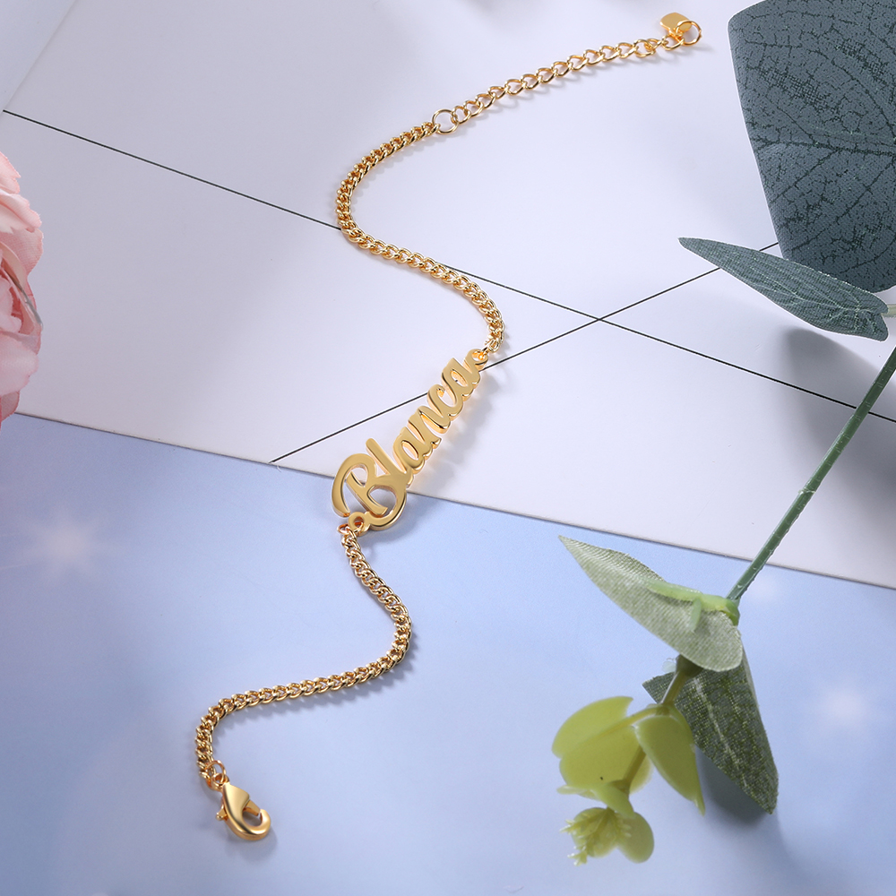 Personalised Bracelet Custom 1 Name Bracelet Gift For Women-Jessemade AU