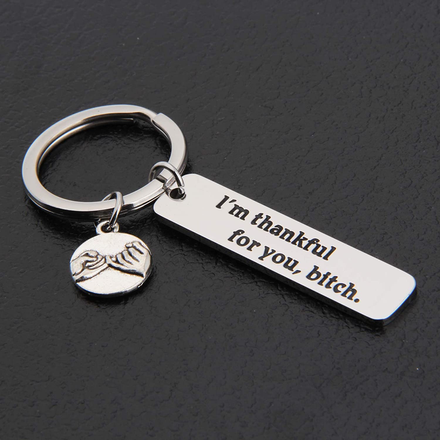 Friendship Keychain I'm Thankful For You Keychain Funny Gifts for Bestie-Jessemade AU