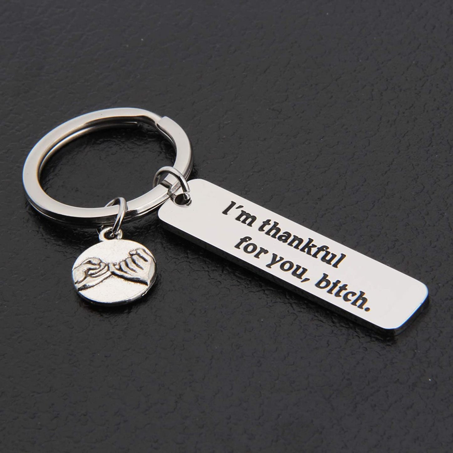Friendship Keychain I'm Thankful For You Keychain Funny Gifts for Bestie-Jessemade AU