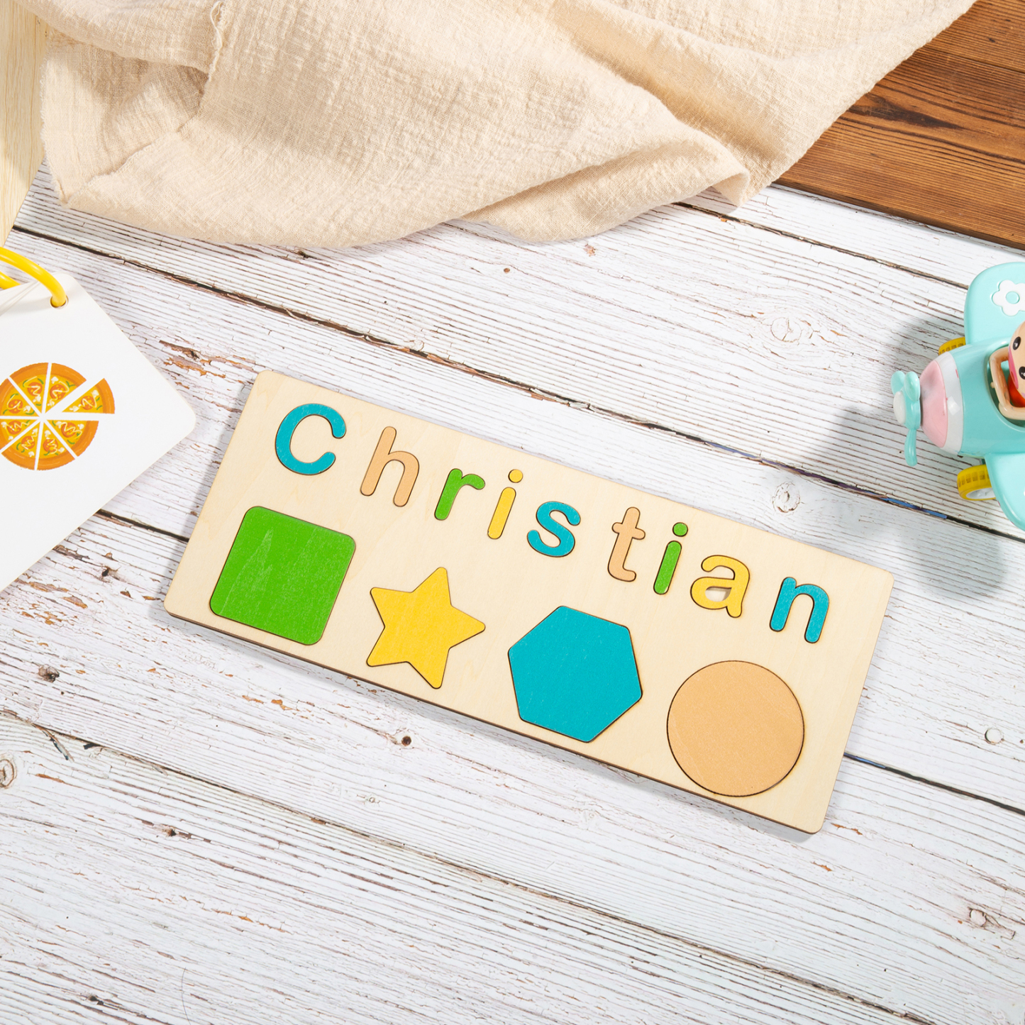 Personalised Kid's Wooden Name Alphabet Puzzle Toy for Toddlers Early Learning Child Toy-Jessemade AU