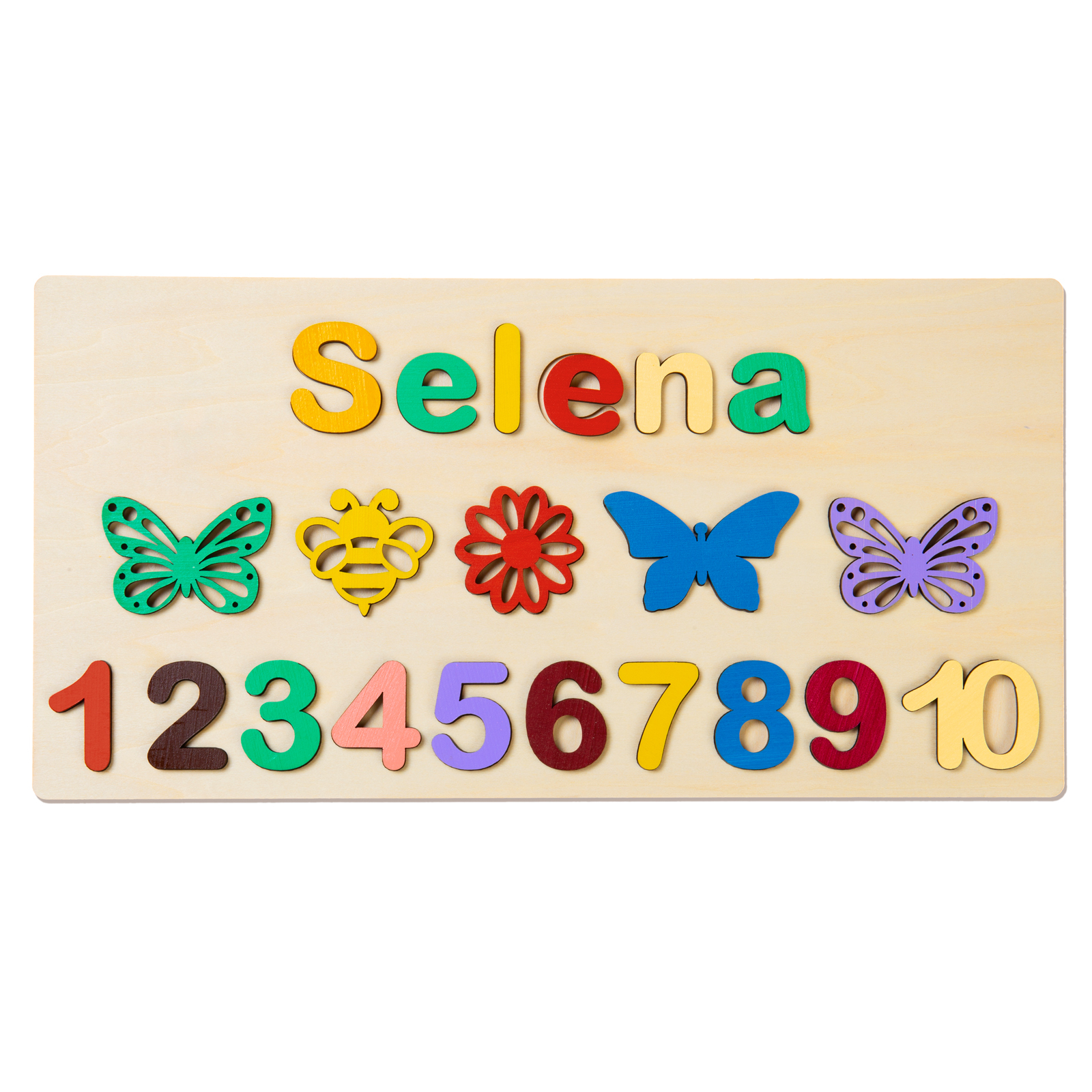 Personalised Kid's Wooden Name Alphabet Puzzle Toy for Toddlers Early Learning Child Toy-Jessemade AU