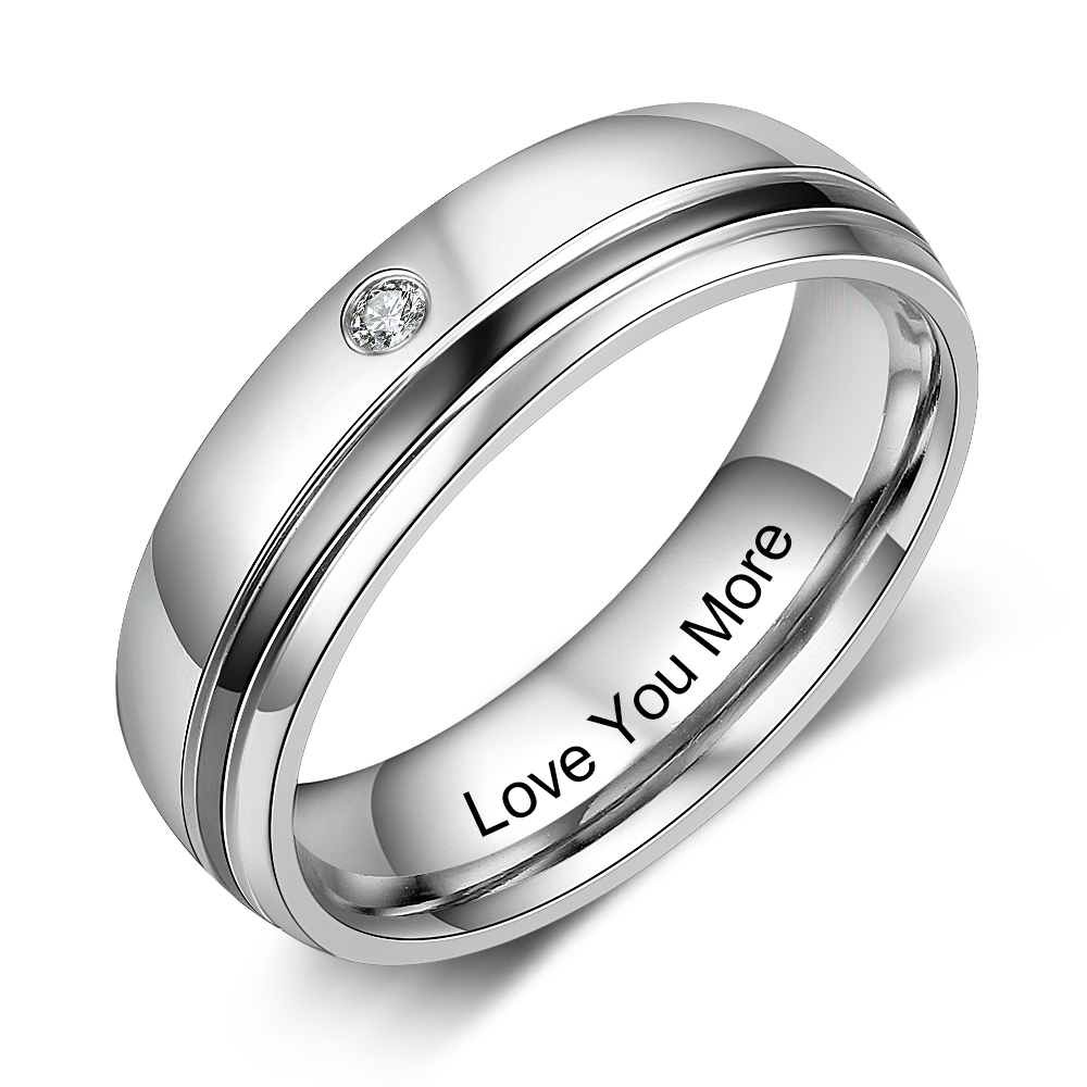 Personalised Couple Ring Engrave Love Message Matching Rings Gift for Couple Friends BBF-Jessemade AU