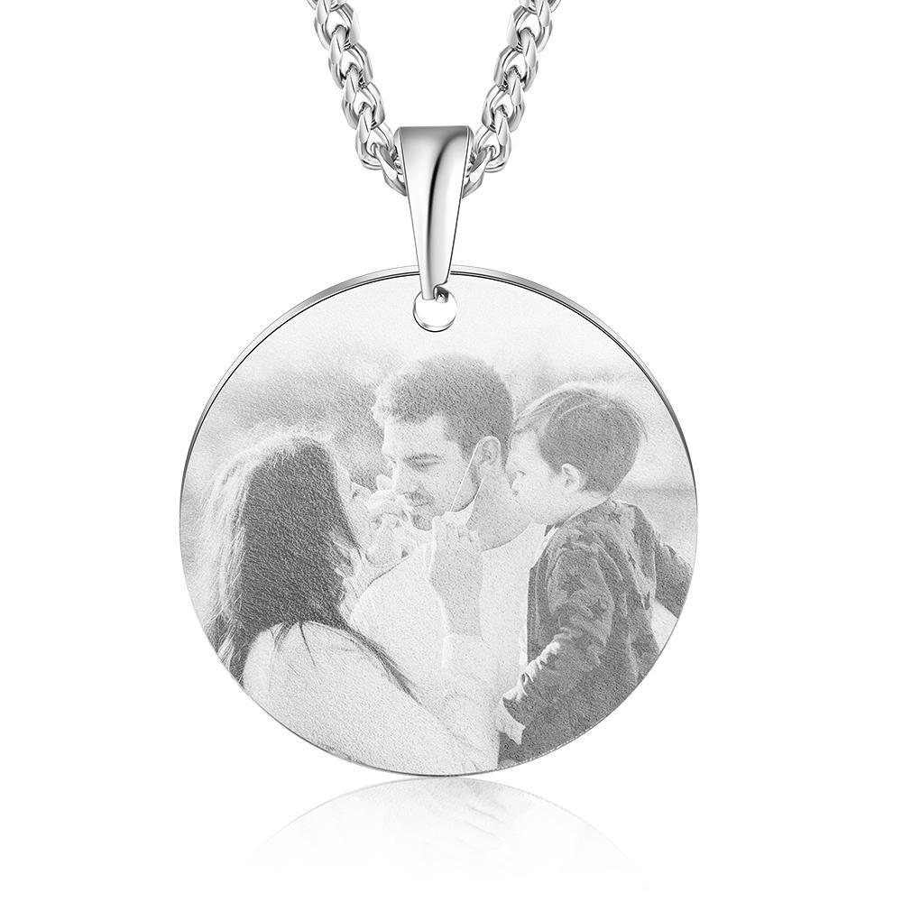 Personalised Photo Necklace Custom Picture Necklace Gifts For Father-Jessemade AU