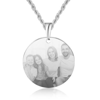 Personalised Photo Necklace Custom Picture Necklace Gifts For Father-Jessemade AU